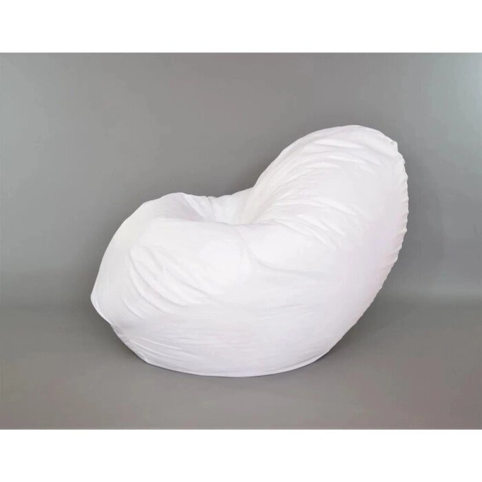 Кресло-мешок "Стади",  размер 80x130 см, водоотталкавающая ткань, цвет белый от компании Интернет-гипермаркет «MALL24» - фото 1