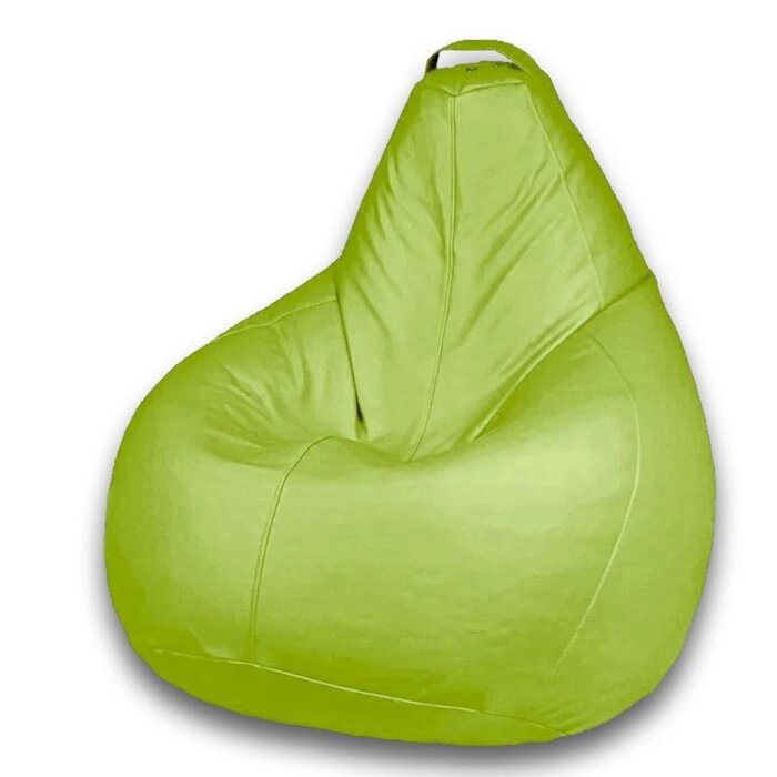Кресло-мешок "Стандарт" , размер 110x90x90 см, ткань искуственная кожа, цвет Кольт 04 зеленая   9325 от компании Интернет-гипермаркет «MALL24» - фото 1