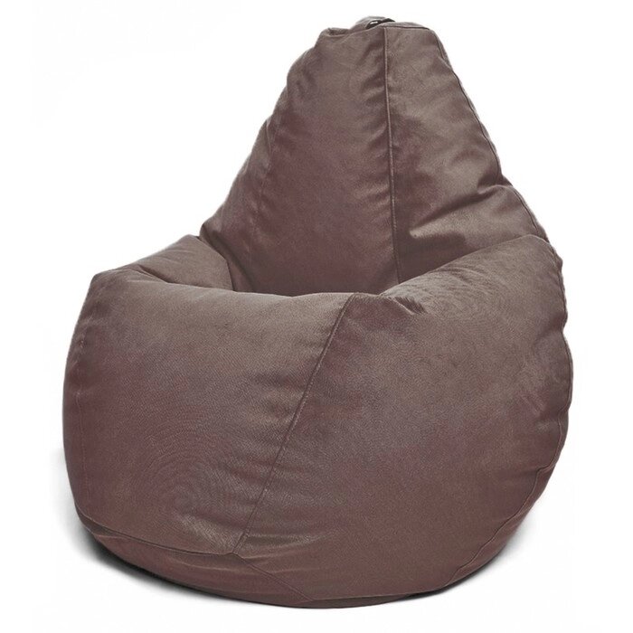 Кресло-мешок "Стандарт" , размер 110x90x90 см, ткань велюр, цвет Maserrati 09 коричневый от компании Интернет-гипермаркет «MALL24» - фото 1