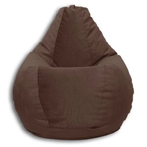 Кресло-мешок XL , размер 125x95x95 см, ткань велюр, цвет Lovely 39 шоколад