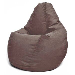 Кресло-мешок XL , размер 125x95x95 см, ткань велюр, цвет Maserrati 09 коричневый