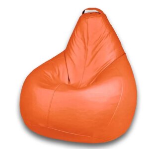 Кресло-мешок XXL , размер 140x110x110 см, ткань искуственная кожа, цвет Favorit ORANGE