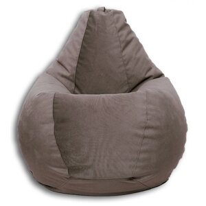 Кресло-мешок XXL , размер 140x110x110 см, ткань велюр, цвет Lovely 34 светло-коричневый