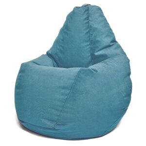 Кресло-мешок XXL , размер 140x110x110 см, ткань велюр, цвет Maserrati 17 синий