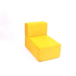 Кресло-модуль "Тетрис", размер 50 80 см, жёлтый, велюр