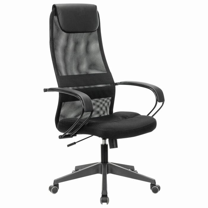 Кресло офисное BRABIX PREMIUM "Stalker EX-608 PL", ткань-сетка/кожзам, черное, 532090 от компании Интернет-гипермаркет «MALL24» - фото 1