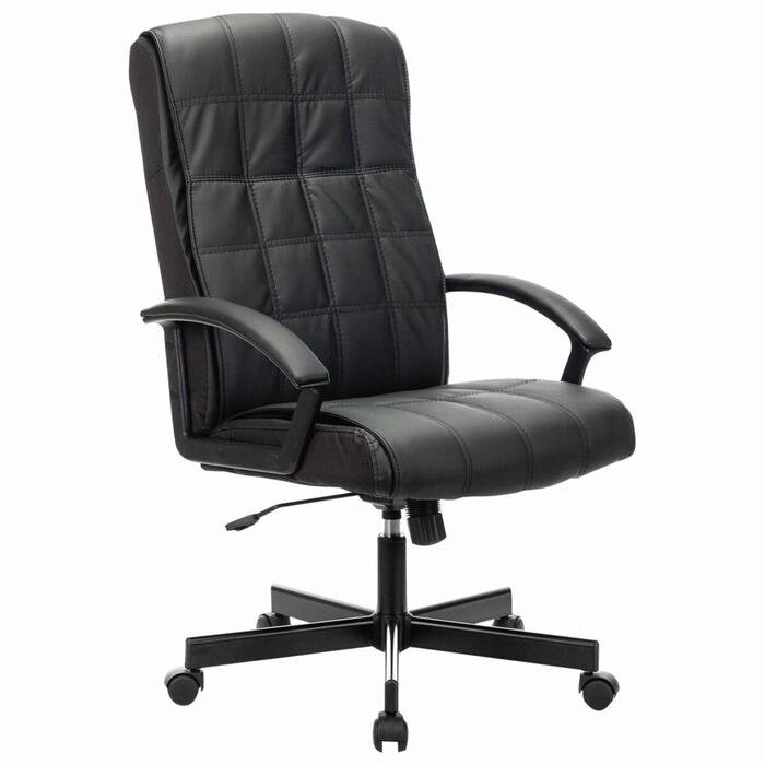 Кресло офисное BRABIX "Quadro EX-524", экокожа, черное, 532104 от компании Интернет-гипермаркет «MALL24» - фото 1