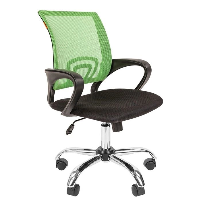 Кресло офисное "Chairman" 696 TW хром, светло-зеленое от компании Интернет-гипермаркет «MALL24» - фото 1