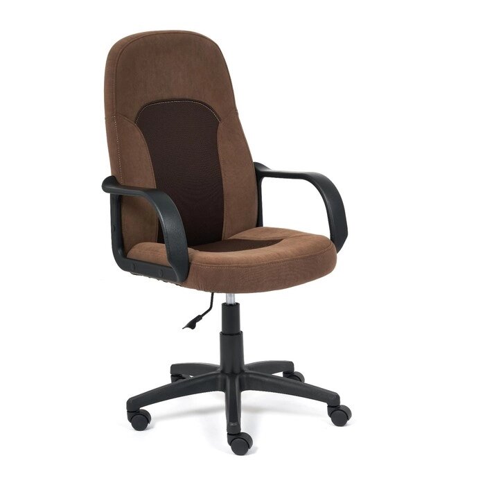 Кресло PARMA флок/ткань коричневый 6/TW-24 от компании Интернет-гипермаркет «MALL24» - фото 1