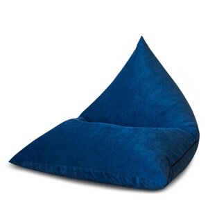Кресло "Пирамида", микровельвет, цвет синий
