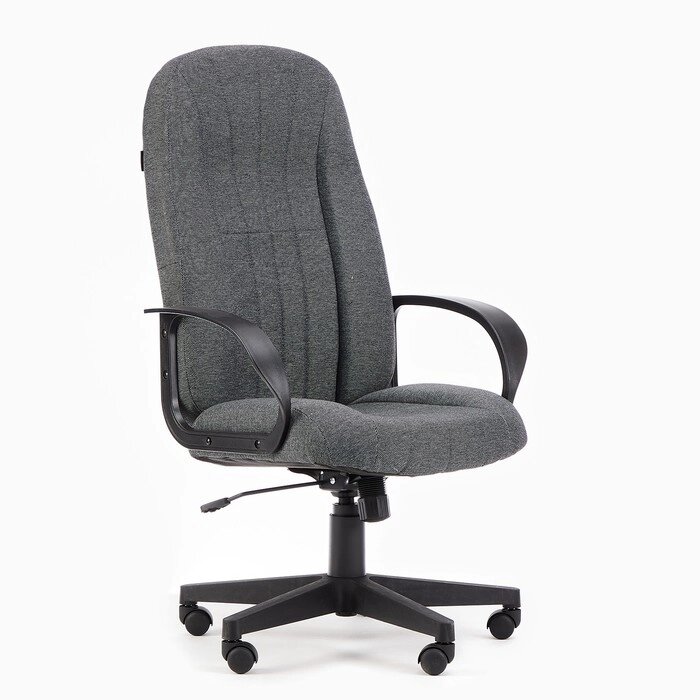 Кресло руководителя Бюрократ T-898 серый, пластик T-898/3C1GR от компании Интернет-гипермаркет «MALL24» - фото 1