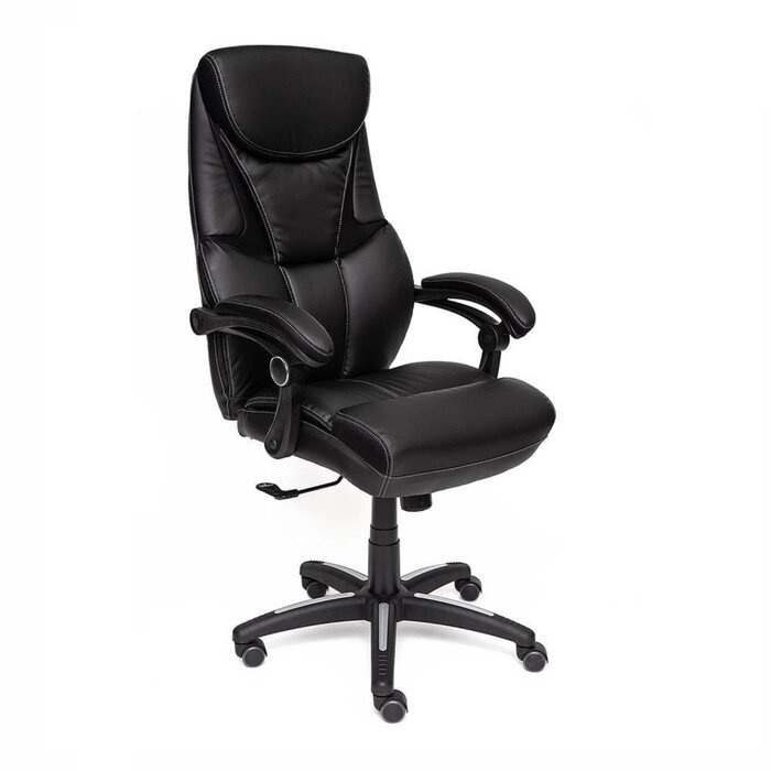 Кресло руководителя CAMBRIDGE экокожа/ткань, черный/черный , 36-6/11 от компании Интернет-гипермаркет «MALL24» - фото 1