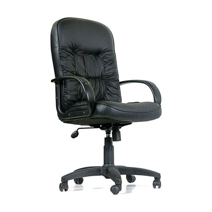 Кресло руководителя Chairman 416 экокожа чёрная матовая от компании Интернет-гипермаркет «MALL24» - фото 1