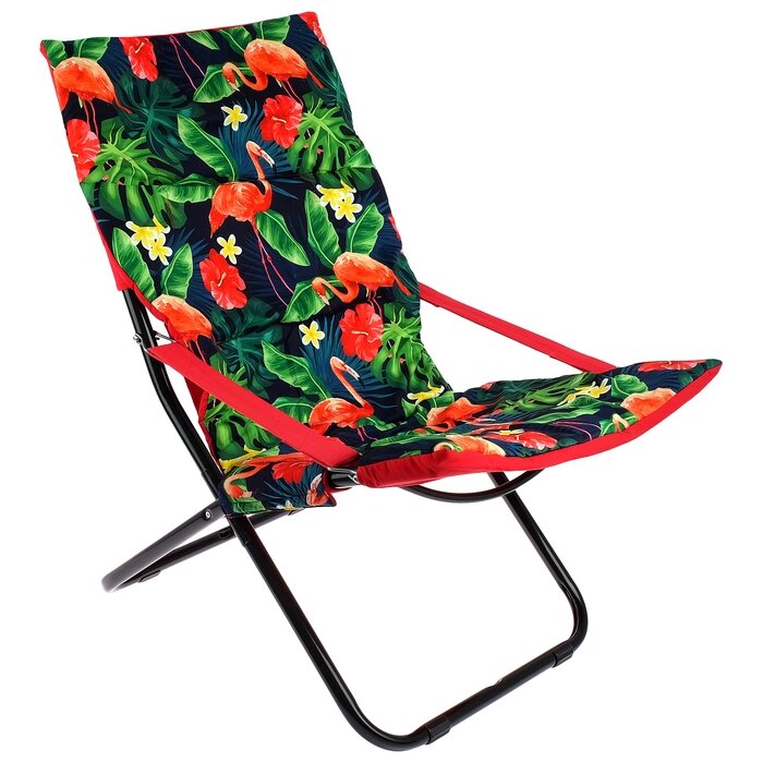 Кресло-шезлонг HHK4Р/F, 85 x 64 x 86 см, фламинго от компании Интернет-гипермаркет «MALL24» - фото 1