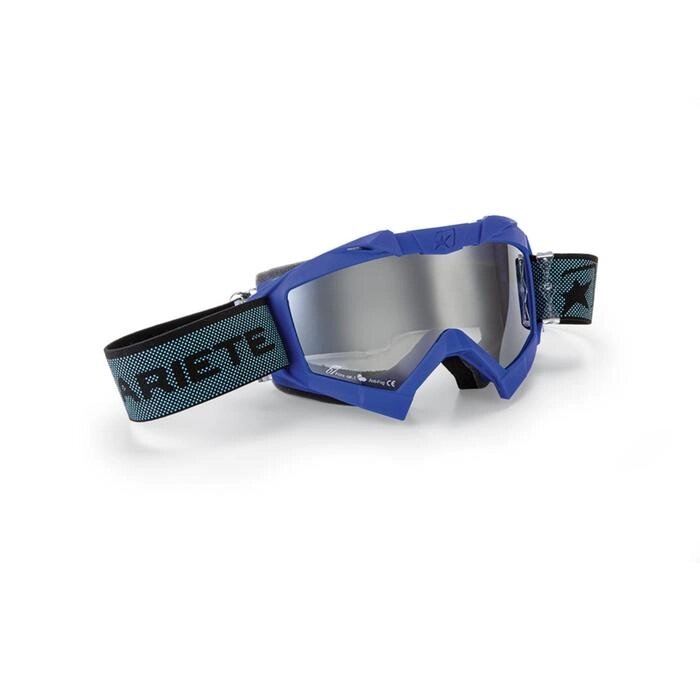 Кроссовая маска Ariete ADRENALINE PRIMIS PLUS DOTS, синий, прозрачная линзы от компании Интернет-гипермаркет «MALL24» - фото 1
