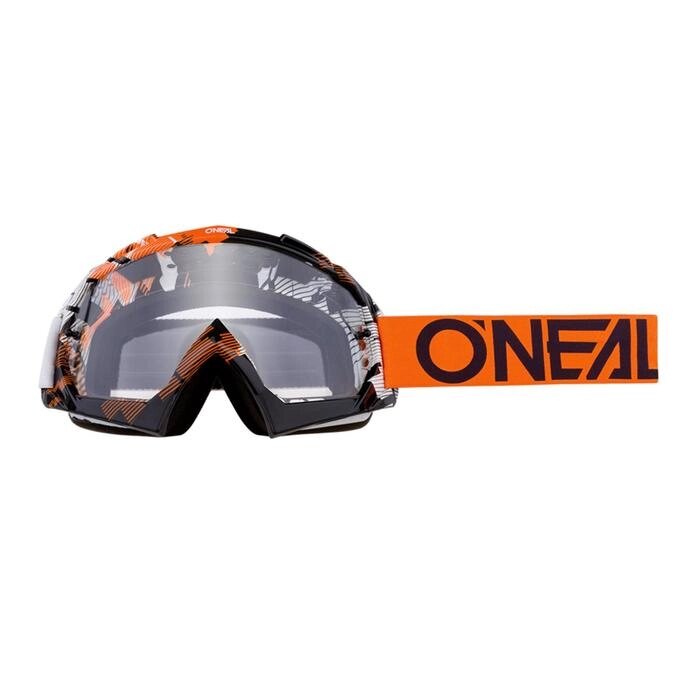 Кроссовая маска O’NEAL B-10 PIXEL, оранжевый, прозрачная линзы от компании Интернет-гипермаркет «MALL24» - фото 1