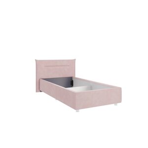 Кровать Альба с ортопедом 900х2000 нежно-розовый (велюр)