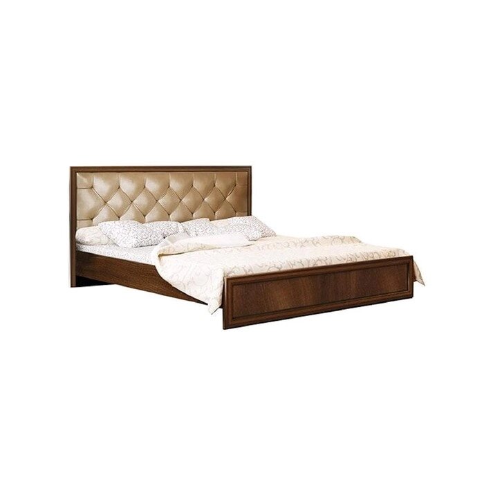 Кровать двойная с ПМ "Габриэлла", 160  200 см, цвет дуб кальяри / дуб коньяк от компании Интернет-гипермаркет «MALL24» - фото 1