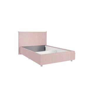 Кровать Квест с ортопедом + ПМ 1200х2000 нежно-розовый (велюр)