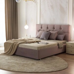 Кровать "Монблан" с ПМ, 1400 2000 мм, ЭКО деревянный каркас, 1 ящик, цвет velutto 11