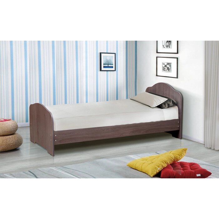 Кровать на уголках № 1, 800х2000, цвет ясень анкор тёмный от компании Интернет-гипермаркет «MALL24» - фото 1