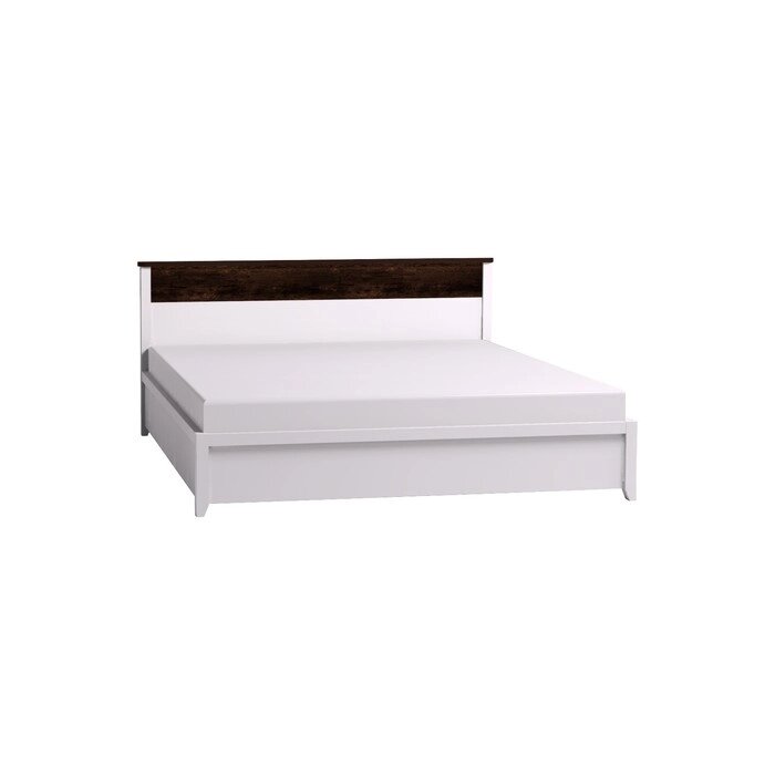 Кровать "Норвуд 31", 1800  2000 мм, без основания, цвет белый / орех шоколадный от компании Интернет-гипермаркет «MALL24» - фото 1