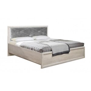 Кровать с ПМ "Сохо", 140 200 см, цвет бетон пайн белый / бетон пайн патина