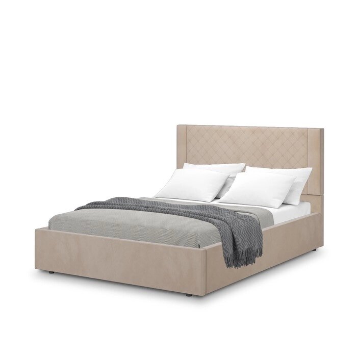 Кровать с подъёмным механизмом "Женева 1", 14002000 мм, велюр, цвет конфетти мокко от компании Интернет-гипермаркет «MALL24» - фото 1