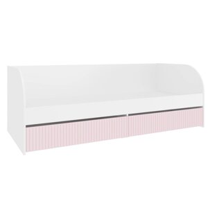Кровать с ящиками "Алиса", 8002000 мм, цвет белый / розовый