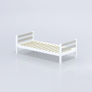Кровать "Савушка"01, 1-ярусная, цвет серый, 90х200