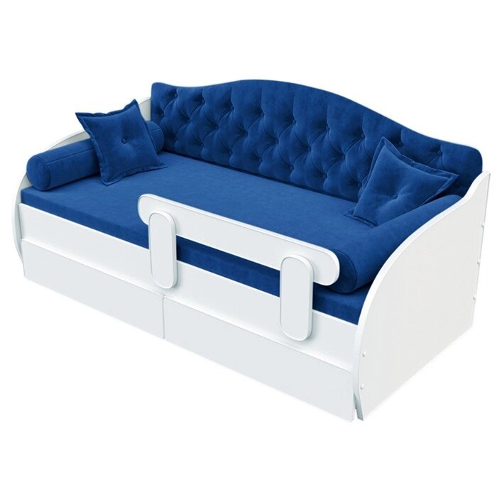 Кровать-тахта "КарлСон24" "ВЭЛЛИ", 87х165х89 см, синяя от компании Интернет-гипермаркет «MALL24» - фото 1