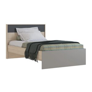 Кровать "Тиволи 1200", 1200 2000 мм, цвет дуб сонома / глиняный серый / графит