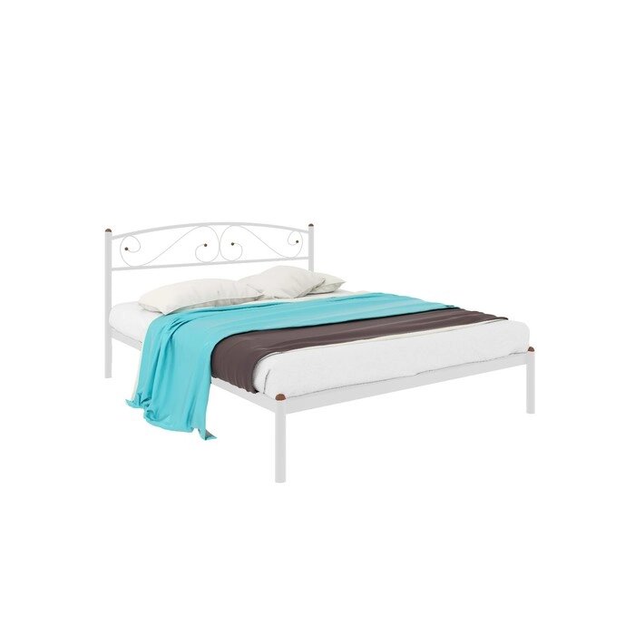 Кровать "Вероника", 190  140 cм, каркас белый от компании Интернет-гипермаркет «MALL24» - фото 1