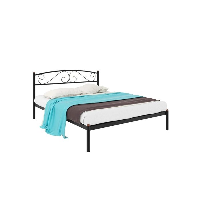 Кровать "Вероника", 190  140 cм, каркас чёрный от компании Интернет-гипермаркет «MALL24» - фото 1