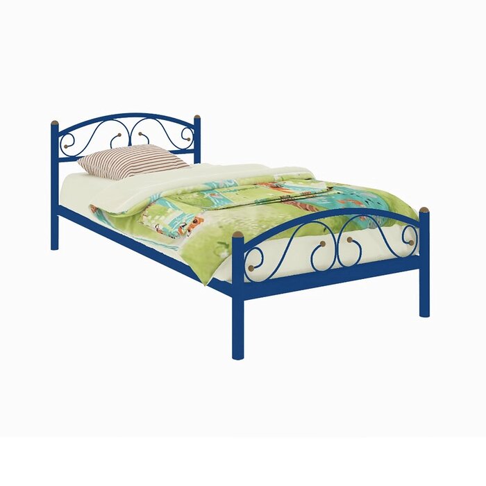 Кровать "Вероника Мини Плюс", 200  80 cм, каркас синий от компании Интернет-гипермаркет «MALL24» - фото 1