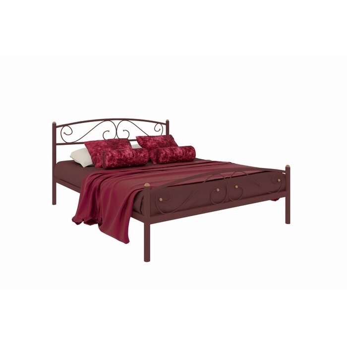Кровать "Вероника плюс", 200  140 cм, каркас коричневый от компании Интернет-гипермаркет «MALL24» - фото 1