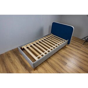 Кроватка "Седьмое небо"Велутто", 1710х850х850, цвет серый/синий