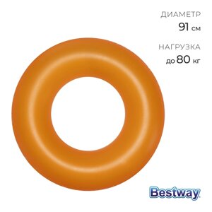 Круг надувной для плавания "Неоновый иней", d=91 см, от 10 лет, цвета МИКС, 36025 Bestway