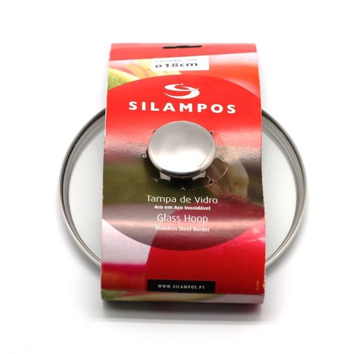 Крышка для кастрюли Silampos, стекло, 18 см от компании Интернет-гипермаркет «MALL24» - фото 1