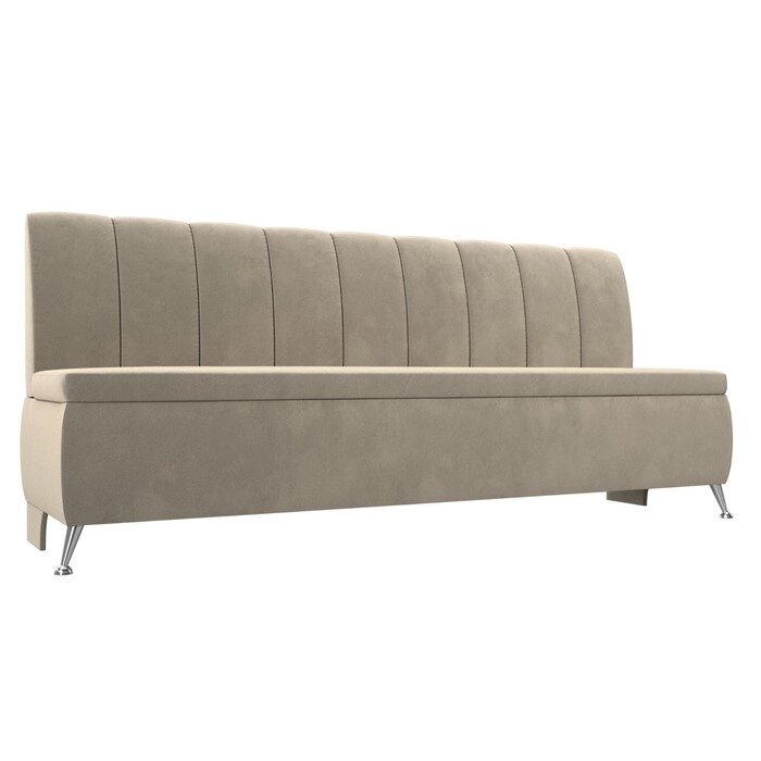 Кухонный прямой диван "Кантри", микровельвет, цвет бежевый от компании Интернет-гипермаркет «MALL24» - фото 1