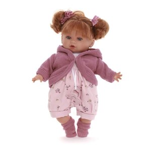 Кукла озвученная "Оливия", в розовом, 30 см, плачущая, мягконабивная