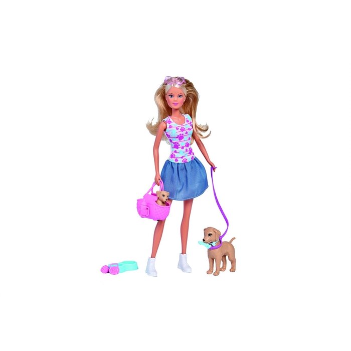Кукла "Штеффи", прогулка с питомцами, 29 см от компании Интернет-гипермаркет «MALL24» - фото 1