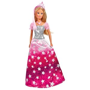 Кукла "Штеффи", в блестящем платье со звёздочками и тиарой, 29 см