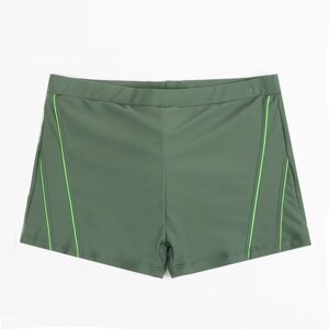 Купальные трусы для мальчика MINAKU "Спорт" цвет зелёный, рост 110-116