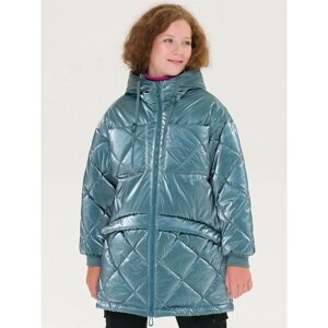 Куртка для девочек, рост 122 см, цвет голубой