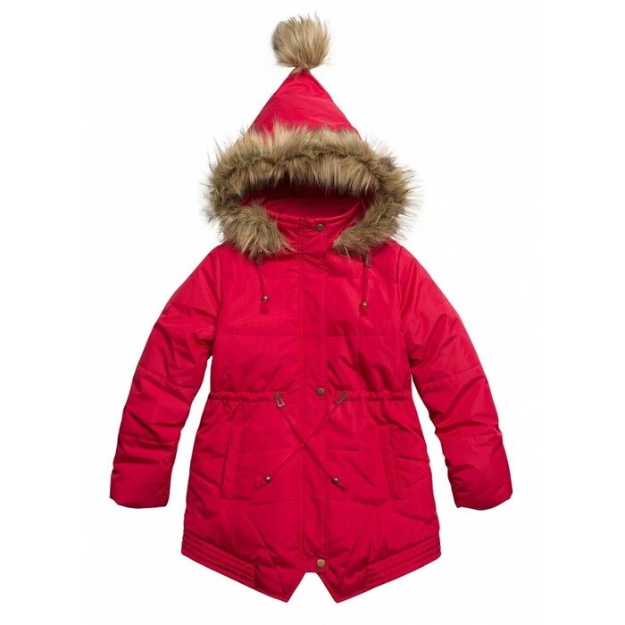 Куртка для девочек, рост 128 см, цвет малиновый от компании Интернет-гипермаркет «MALL24» - фото 1