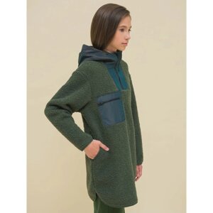 Куртка для девочек, рост 134 см, цвет хаки