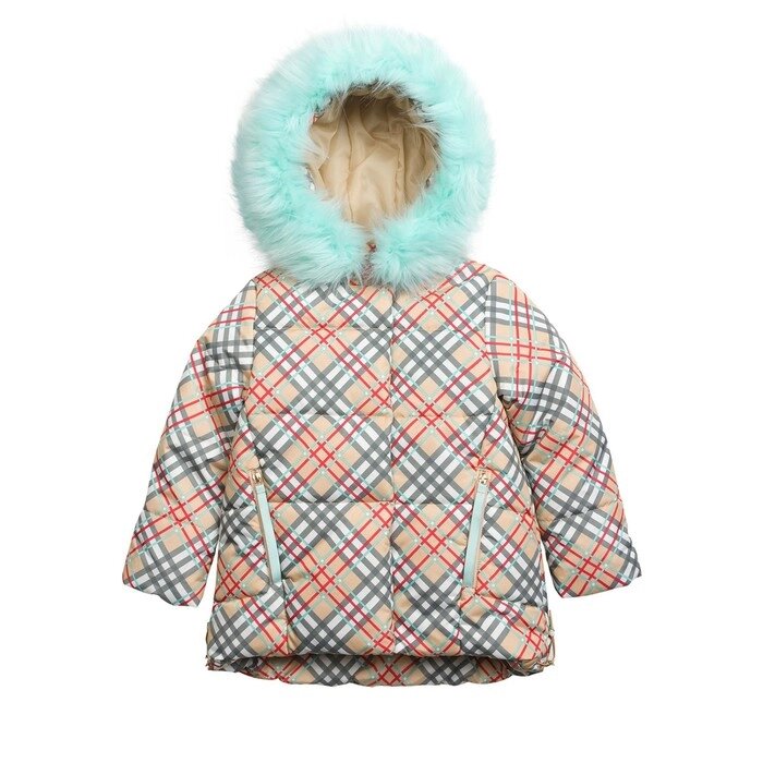 Куртка для девочек, рост 98 см, цвет бежевый от компании Интернет-гипермаркет «MALL24» - фото 1