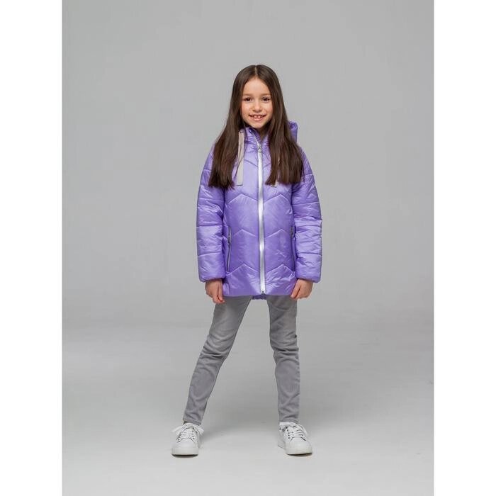 Куртка для девочки  "Зефирка", рост 104 см, цвет сиреневый от компании Интернет-гипермаркет «MALL24» - фото 1