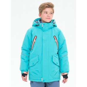 Куртка для мальчиков, рост 122 см, цвет изумрудный